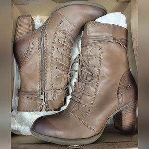 Brown Leather Ankle Boots